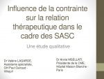 Influence de la contrainte sur la relation thérapeutique dans le cadre des SASC