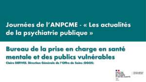 Consultations avancées d’inLes actualités de la psychiatrie publiquefirmières psychiatriques en Maison Médicale