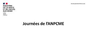Présentation DGOS Journées ANPCME sept 2025