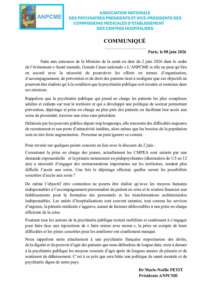 Communiqué ANPCME du 08 juin 2026