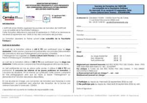 Formulaire d'inscription - Journées de l'ANPCME 2026