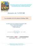 Préprogramme journées de l'ANPCME 2026